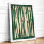 Bamboo in Green Japandi - Framed Print-540669263-540669268