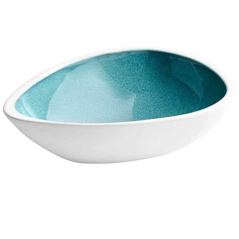 Nice Dream Ceramic Decorative Bowl, 2.75" H x 9.25" W x 7" D