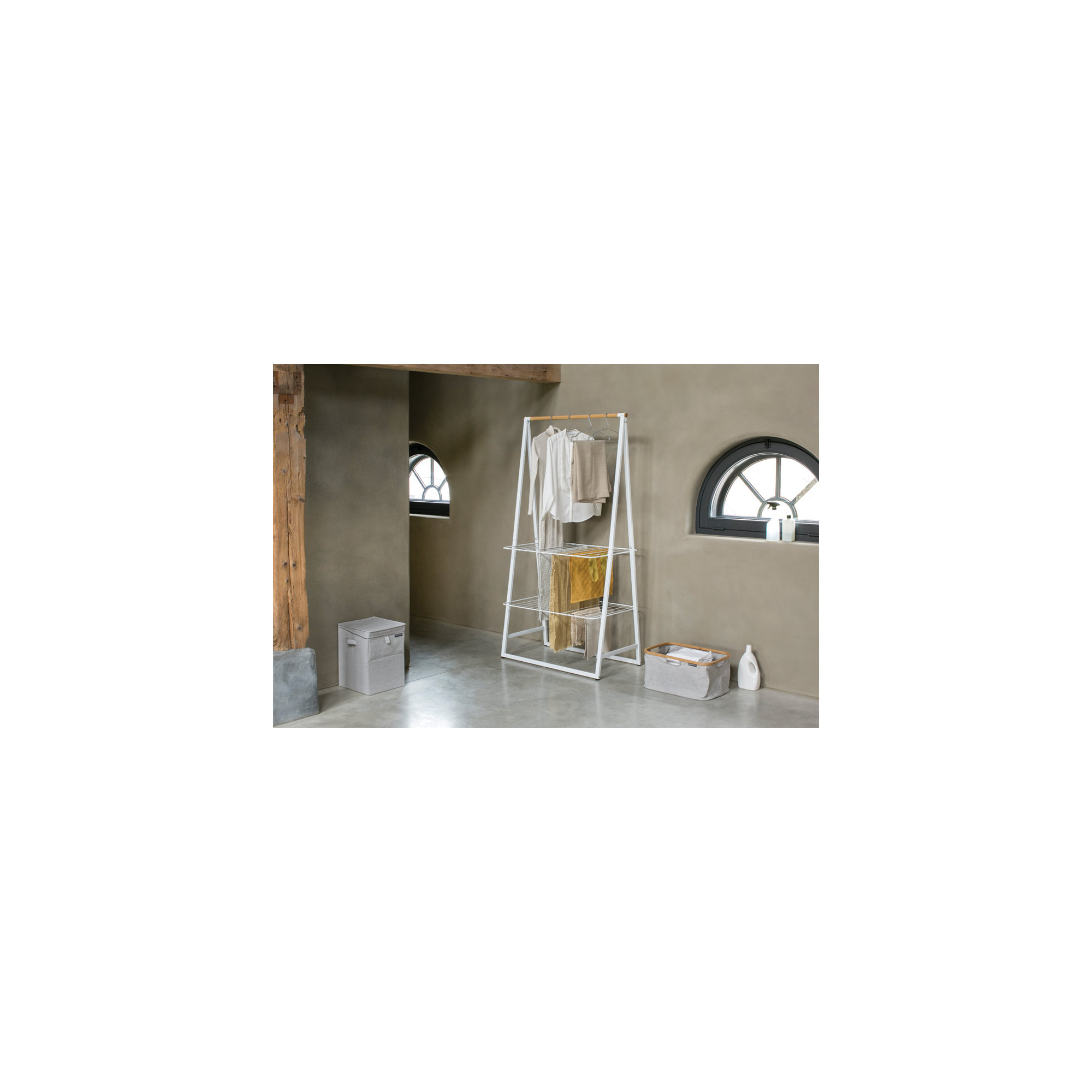 Brabantia Linn Garment Clothes Rack, Large, White
