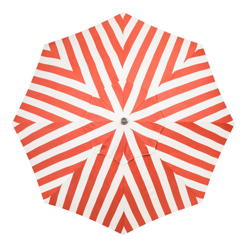 Patio 90'' W Umbrella, Red/White