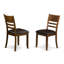 L'ensemble de table de cuisine 3 pièces pour petits espaces comprend une table de salle à manger ronde avec Dropleaf et 2 chaises rembourrées en similicuir, 42 x 42 pouces, espresso-792803247-719023224