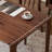 Rectangular solid wood dining table-106686623