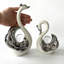 2 pièces statues cygne sculpture souvenir cadeau statue en céramique décoration-2117702591