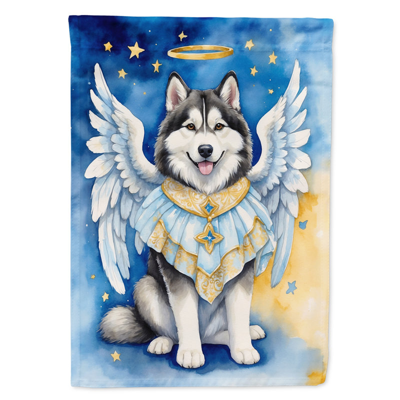 Malamute d'Alaska «My Angel Garden» Drapeau