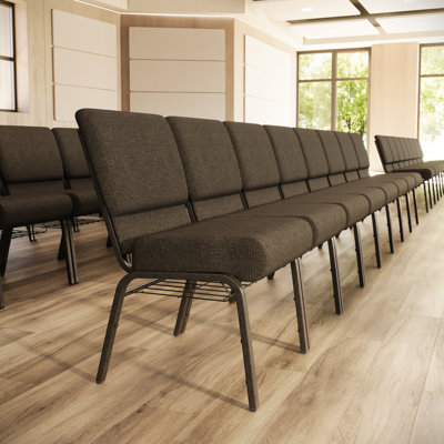 Maevis 21''W Church Chair with Book Rack