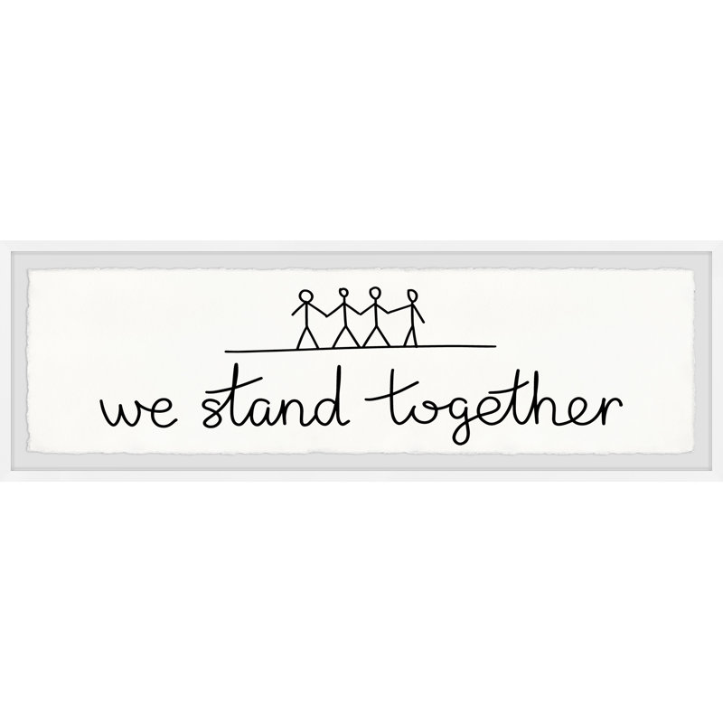 «Lewallen Stand Together», reproduction encadrée, H 10 po x l 30 po x P 1,5 po