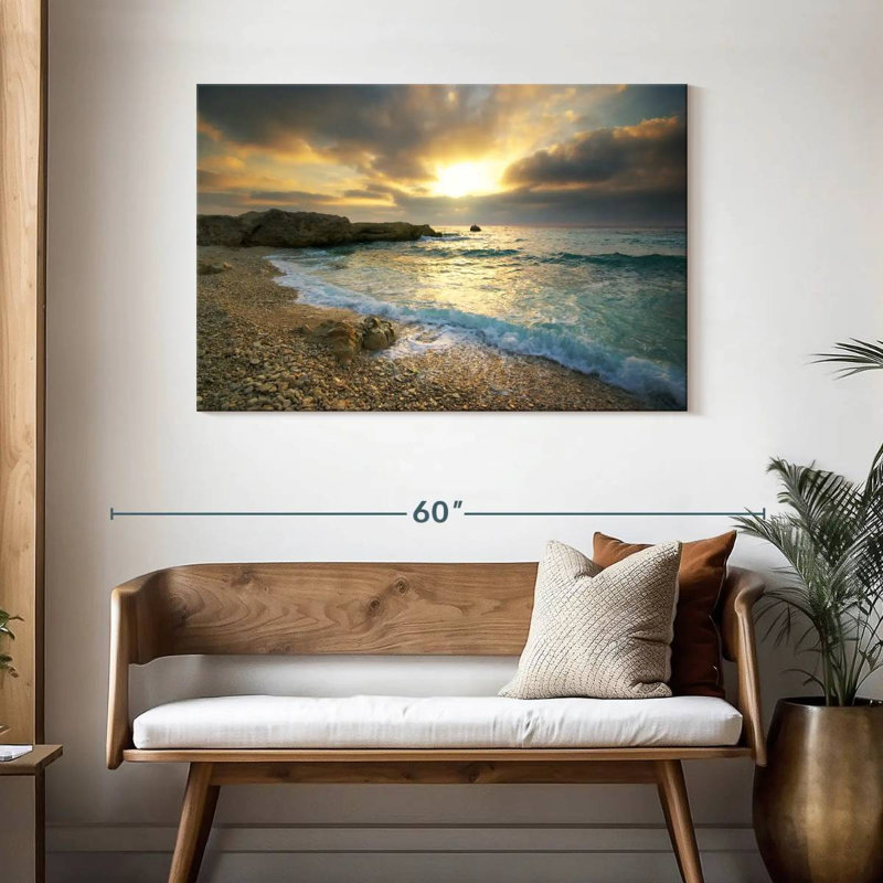 Gillard, coucher de soleil hypnotisant, H 30 po x l 45 po