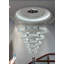 Lustre Meva à 5 anneaux en cristal, à intensité variable DEL, diamètre 7,9 po + 15,7 po + 23,6 po + 32 po + 40 po