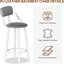 Kitchen Dining Table Set For 2,  Bar Table And Chairs Set With 3 Storage Shelves, Counter Height Pub Table With 2 PU Leather Upholstered Backrest Bar Stools For Small Space, Kitchen Island, Dining Room, Bar-776151337-776151319-776151313