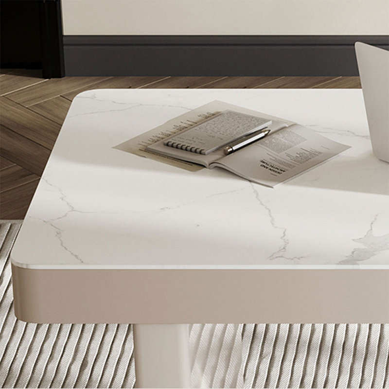 Groove Interior White Rectangular Solid+ Manufactured Wood with 6 ...