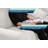 Upholstered Chaise Sleeper Sofa With Cup Holder Console & Ottomans-1153337805