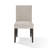 Meria Upholstered Parsons Chair in Beige