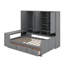 Lit de jour simple en bois avec trois tiroirs, armoire tout-en-un, bureau et tablettes-857472836-857472834