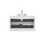 Meuble-lavabo mural avec lavabo en céramique et trois trous de robinet-561756605