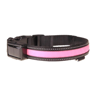 Colored collar Pet Light Collar Light Leash USB Charging Solar Charging Duale Purpose Dog Light Collar Traction