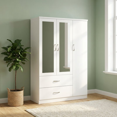 3 Door Manufactured Wood Wardrobe