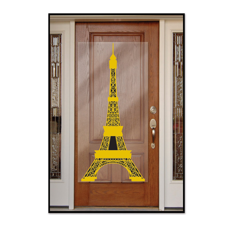Eiffel Tower Door Cover - 5' x 30" - Pack of 12