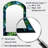 Green Blue Hydrangea Emerald Blooms - Hydrangea Arch Large Mirror, Traditional Asymmetrical Unique Wall Mirror Decor, Printed Metal Art-1816374683
