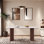 Rectangular with Solid Wood Base Dining Table