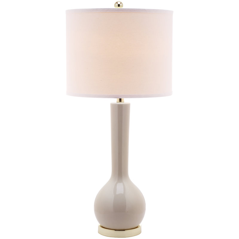 Mcnally Ceramic Table Lamp, Light Gray