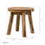 Table d'appoint ronde en bois massif de 40,6 x 40,6 cm (16 x 16 pouces), idéale pour une décoration intérieure de style classique. Hauteur : 41 cm (16,1 pouces). Un indispensable pour votre maison.