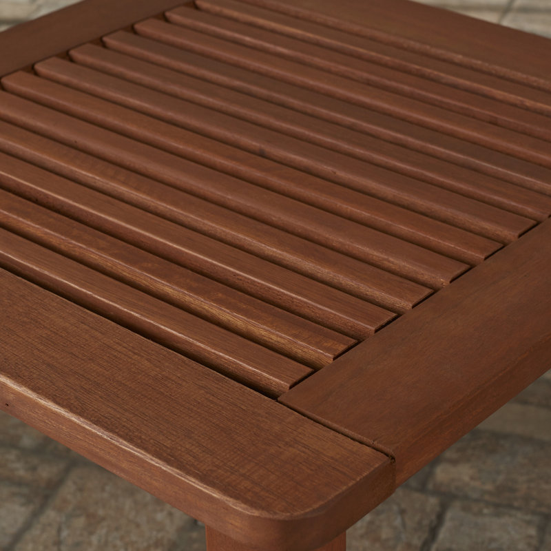 Millersville Square Outdoor Side Table , 20'' in. W 20'' in. D, Cinnamon Brown