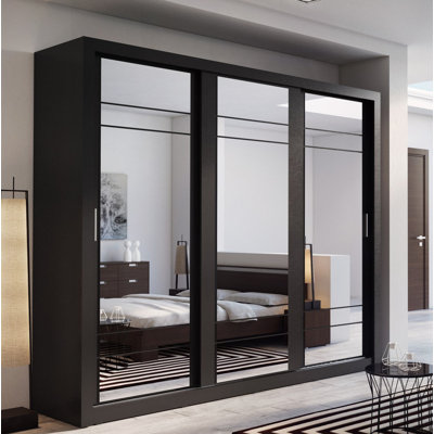 Creekbluff 3 Door Glass Wardrobe