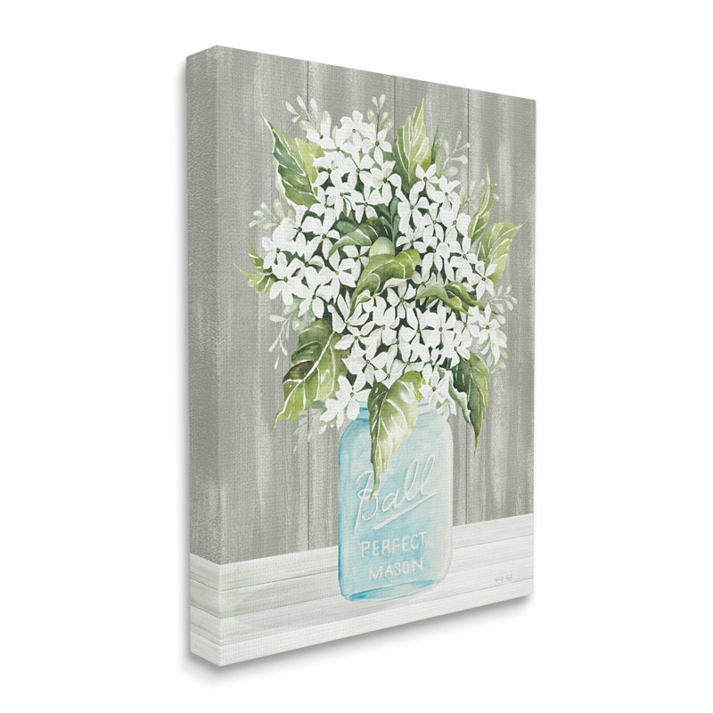 «Rustic Jar Bouquet On Canvas» par Cindy Jacobs, reproduction, H 40 po x l 30 po x P 1,5 po