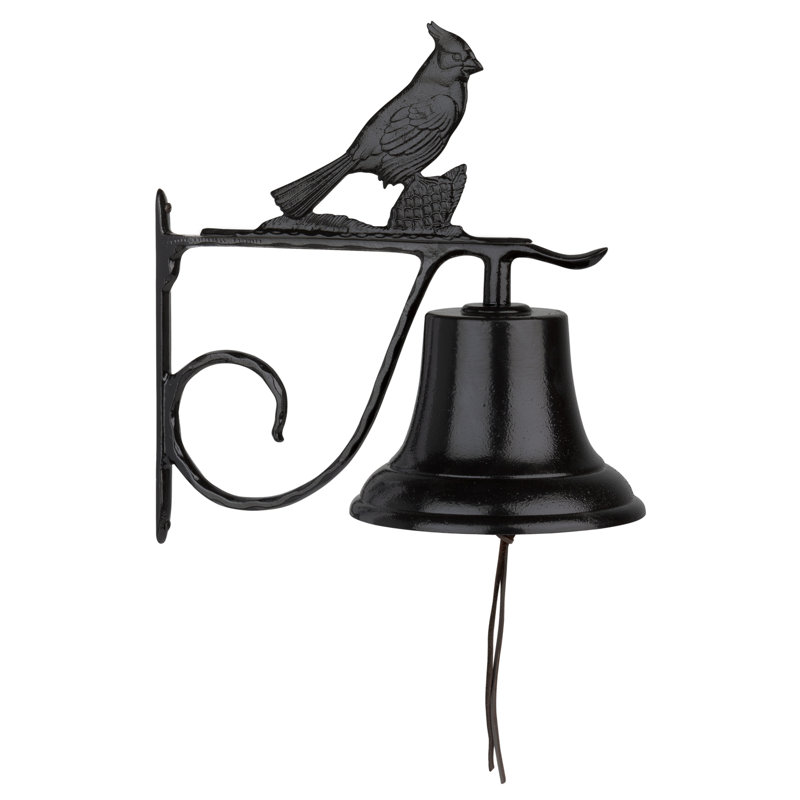 Large Bell w/ Cardinal, Black
