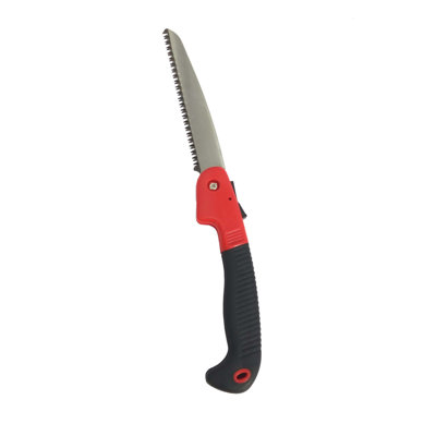 Scie à main pliante Fixtisisplays® avec pales robustes de 7 po, idéale pour la taille des arbres, le camping, la chasse, la boîte à outils et l'utilisation quotidienne 16994