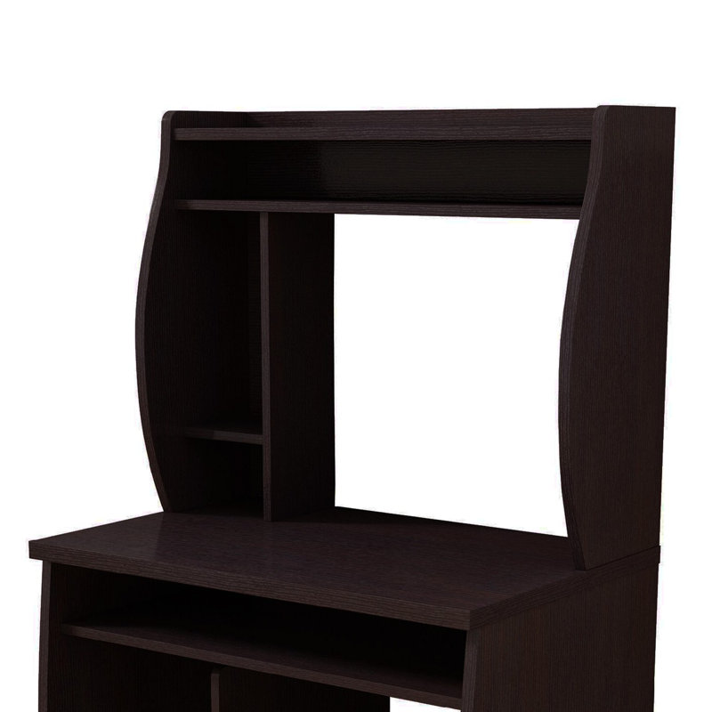 Chariot de bureau utilitaire avec bahut Niro, 7 tablettes, 53 po , Brun rouge cacao