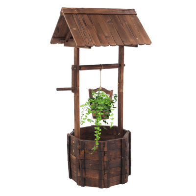 Pot de fleurs baril en bois Friddle