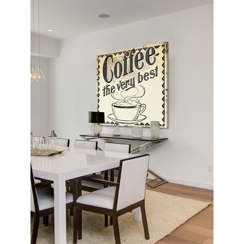 Coffee Best - Wrapped Canvas Print, 102cm H x 102cm W