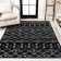 Kerana Moroccan Beni Souk Black/Cream Rug
