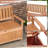48-Inch Outdoor Wooden Storage Bench Deck Box, Loveseat Seating With 34.2-Gallon Storage Capacity, Slatted Backrest Bench For Garden, Lawn, Balcony, Or Porch
