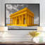 Reproduction d'art mural jaune et gris Lincoln Monument-15456612-15456622