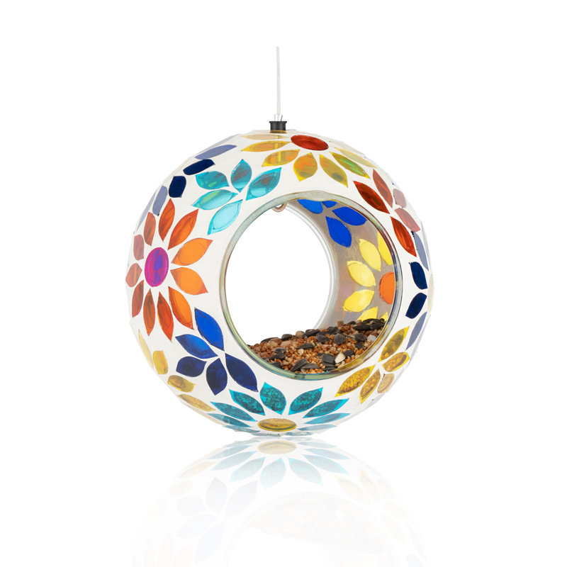 Mangeoire pour oiseaux Bechara, Fleur multicolore