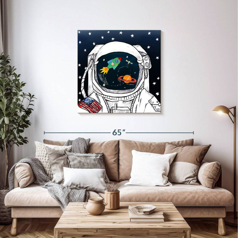 Oberle regardant la galaxie I, H 36 po x l 36 po