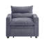 Fauteuil convertible en velours-1030213892
