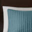 Literie très grand / très grand bleu sarcelle réversible, microfibre, courtepointe en coton-121318548-121318543