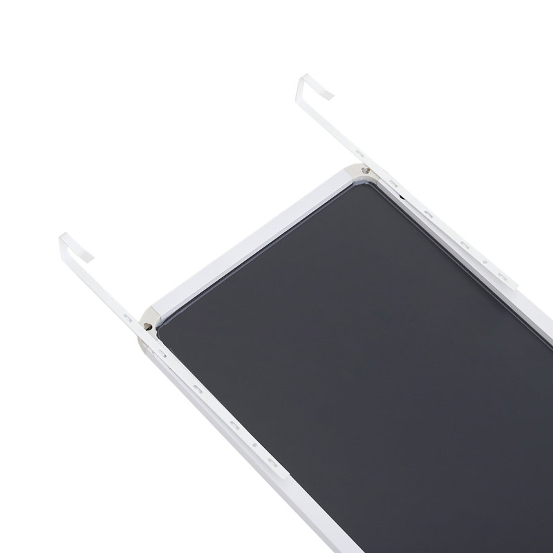 Metal Rectangle Mirror, White