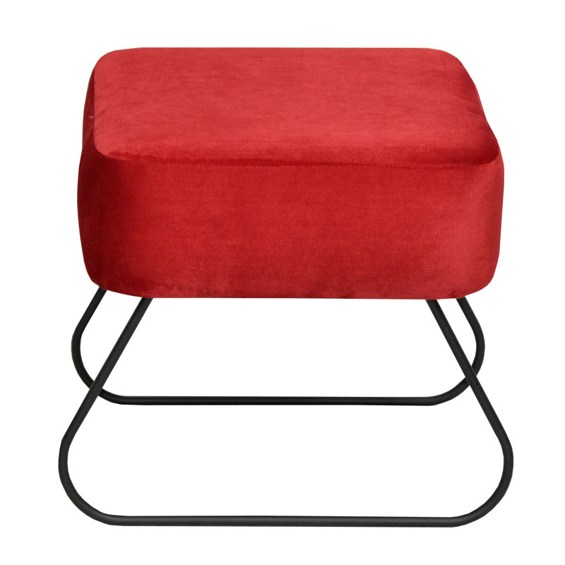 Modern Vanity Stool, Red