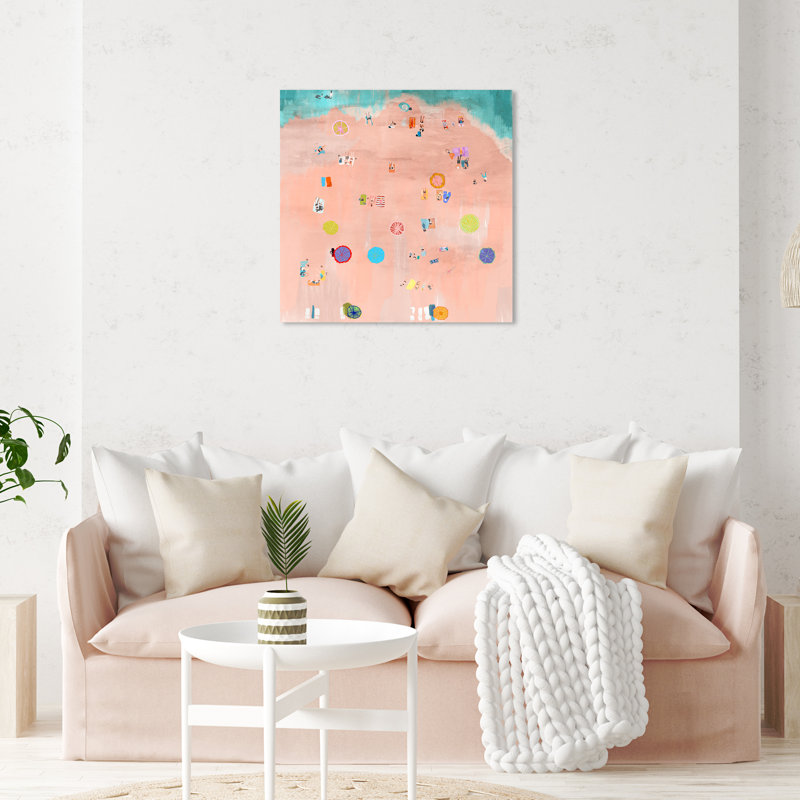 " Nautical And Coastal>Coastal>Beach " Painting Print, 30" H x 30" W x 1.5" D