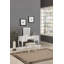 Ensemble de meuble-lavabo classique 1pc avec tabouret et tiroirs de couleur blanche