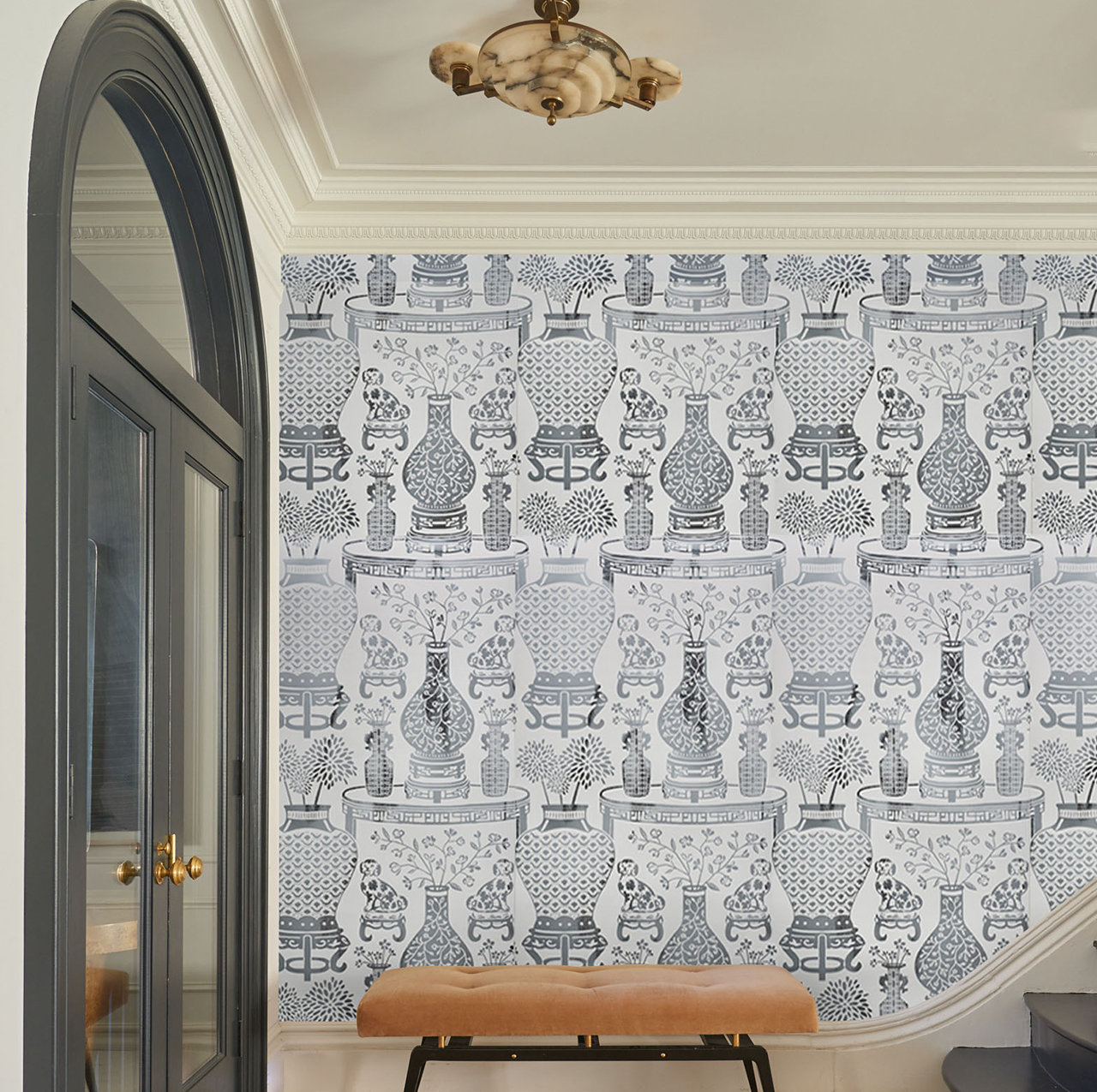 Schumacher Feather Bloom Wallpaper | Perigold