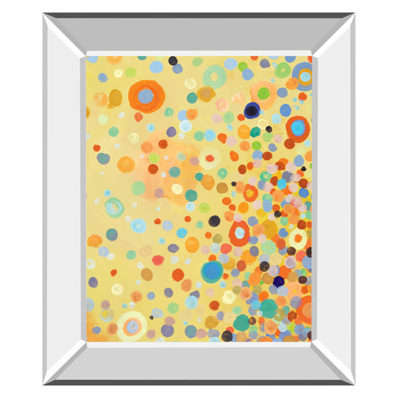 Art mural Joyful Bubble Burst - 22 po x 26 po - Cadre en miroir