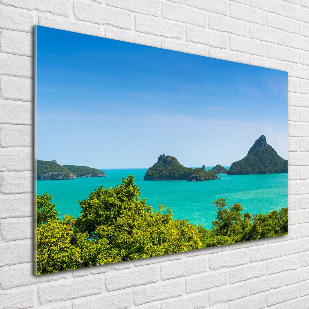 Glasbild Panorama von Thailand