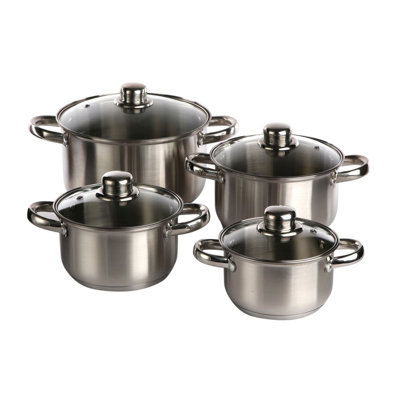 Symple Stuff Maurine Stainless Steel Pot Set