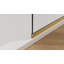 Panneau de douche simple fixe en verre 34 po x 74 po, porte de verre de douche en verre trempé épais de 3/8 po de couleur or-114265586-119319578