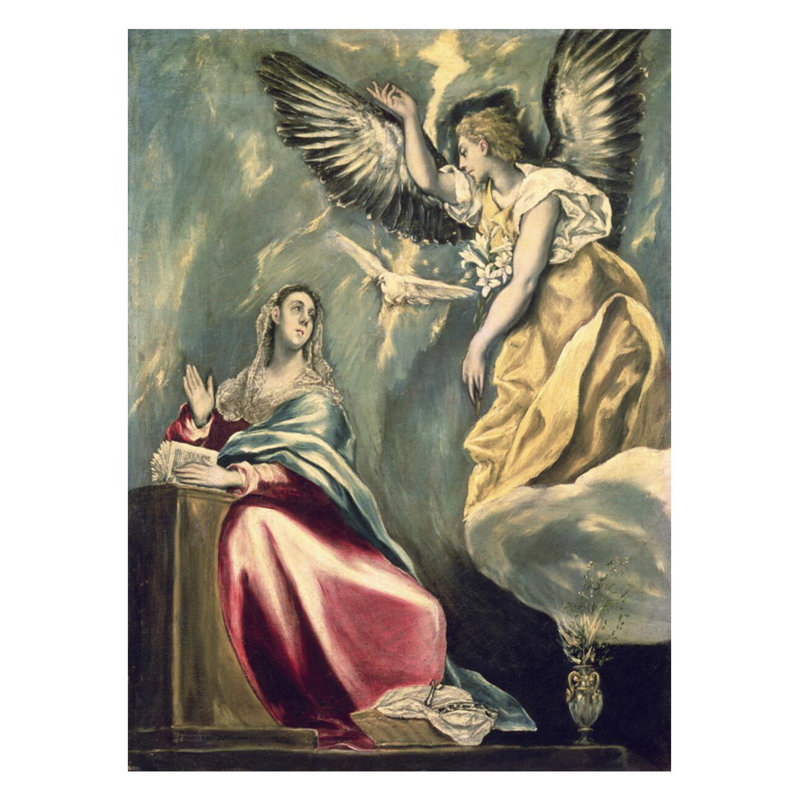 L'annonce par El Greco - Estampe numérique, H 28 po x l 22 po